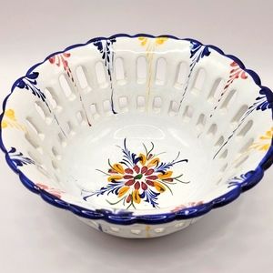 Vintage made in Italy hand painted bowl